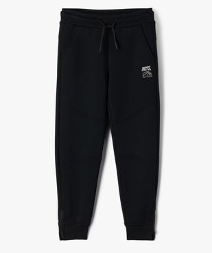 Jogging ajusté avec bas de jambe zippé garçon vue1 - GEMO (ENFANT) - GEMO