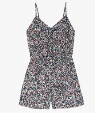 Combi-short femme imprimé à fines bretelles vue4 - GEMO(FEMME PAP) - GEMO