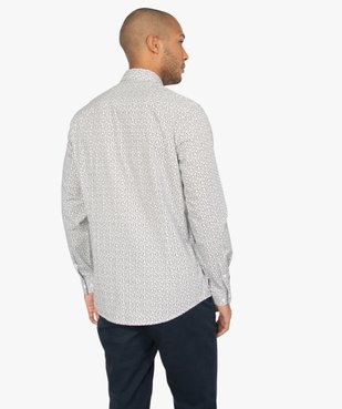 Chemise homme à motifs coupe slim vue3 - GEMO (HOMME) - GEMO
