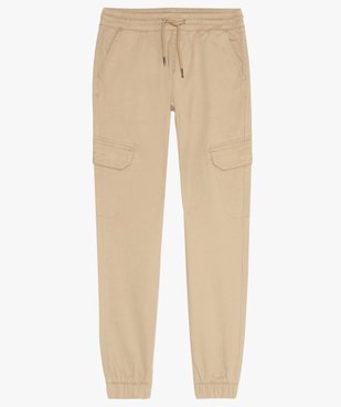 Pantalon garçon en toile unie coupe battle vue2 - GEMO (JUNIOR) - GEMO