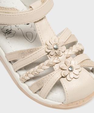 Sandales à scratch pailletées semelle intérieure cuir bébé fille vue6 - LOVELY WINGS - GEMO