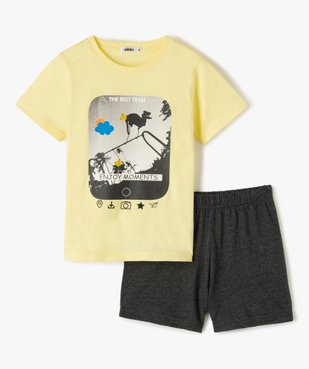 Pyjashort garçon à manches courtes avec motif balançoire vue1 - GEMO (ENFANT) - GEMO