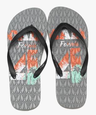 Tongs imprimées à semelle fantaisie homme  vue1 - GEMO (PLAGE) - GEMO