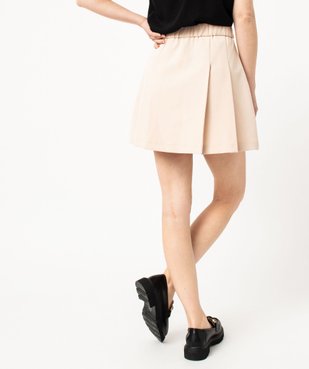 Jupe courte à plis femme vue3 - GEMO(FEMME PAP) - GEMO