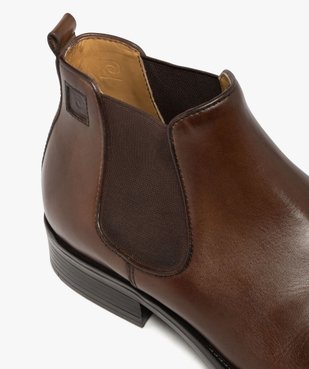 Boots homme Chelsea dessus en cuir - Pierre Cardin Diffusion vue7 - PIERRE CARDIN D - GEMO