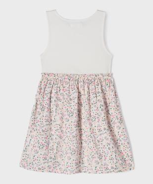 Robe en coton avec haut débardeur fille vue3 - GEMO 4G FILLE - GEMO