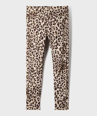 Legging de sport à motif léopard fille - Adidas vue3 - ADIDAS - GEMO