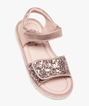 Sandales fille à brides scratch et à strass vue5 - LOVELY WINGS - GEMO