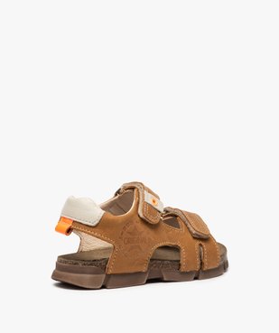 Sandales garçon tout terrain en cuir à scratchs - Bopy vue4 - BOPY - Nikesneakers