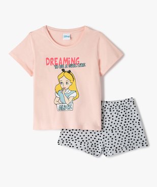 Pyjashort fille avec motif Alice au pays des merveilles - Disney vue1 - DISNEY DTR - GEMO