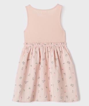 Robe en coton avec haut débardeur fille vue3 - GEMO 4G FILLE - GEMO