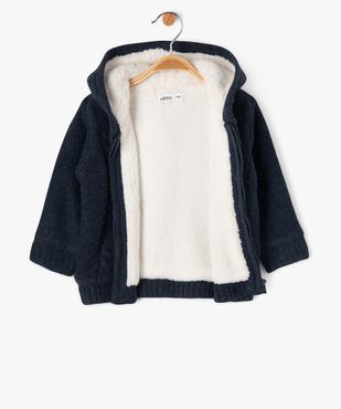 Gilet à capuche doublé sherpa bébé garçon vue2 - GEMO(BEBE DEBT) - GEMO