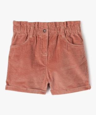 Short en velours côtelé fille vue1 - GEMO (ENFANT) - GEMO