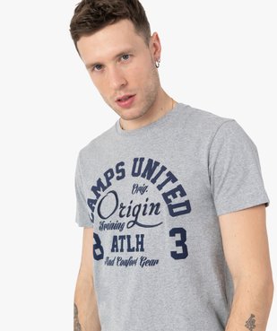 Tee-shirt homme avec inscription XXL - Camps United vue3 - CAMPS UNITED - GEMO