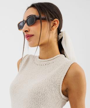 Pull léger sans manches avec finitions roulottées femme vue1 - GEMO(FEMME PAP) - GEMO