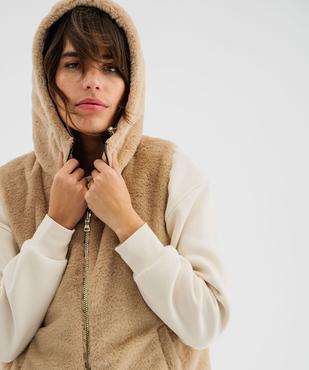 Doudoune sans manches réversible à capuche femme vue1 - GEMO 4G FEMME - GEMO