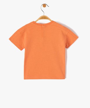 Tee-shirt bébé garçon à manches courtes et imprimé en relief vue3 - GEMO(BEBE DEBT) - GEMO