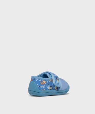 Chaussons fermeture scratch bébé avec motif Bluey - Ludo Studio vue4 - BLUEY - GEMO