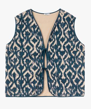 Gilet sans manches à motif ethnique femme grande taille vue7 - GEMO (G TAILLE) - GEMO