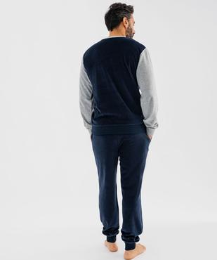 Pyjama en velours bicolore homme vue4 - GEMO(HOMWR HOM) - GEMO
