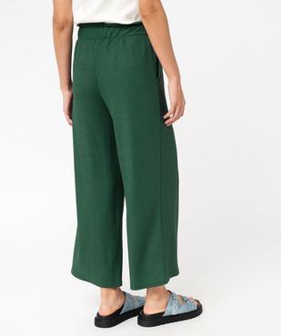 Pantacourt large en maille gaufrée femme vue3 - GEMO(FEMME PAP) - GEMO