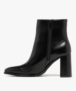 Boots femme à talon et bout pointu avec zip  vue3 - FOLLOW ME G4G - GEMO