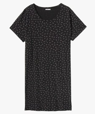Chemise de nuit à manches courtes avec motifs femme grande taille vue4 - GEMO(HOMWR FEM) - GEMO