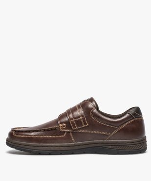 Chaussures bateau homme confort fermeture scratch vue3 - GEMO (CONFORT) - GEMO
