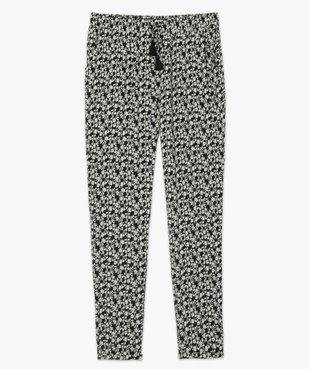 Pantalon femme en matière fluide imprimée vue4 - GEMO(FEMME PAP) - GEMO