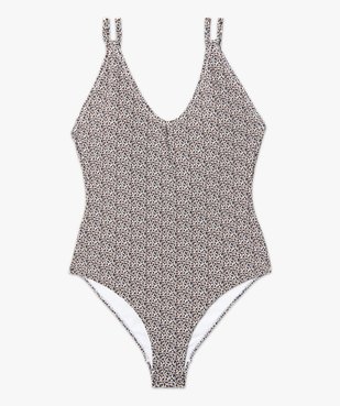 Maillot de bain femme une pièce à motifs tachetés vue4 - GEMO (PLAGE) - GEMO