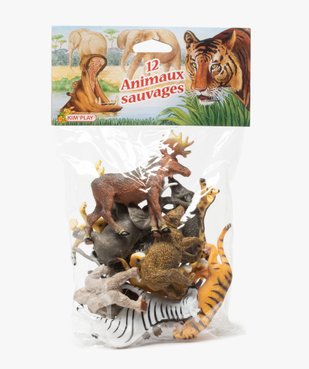 Figurines animaux sauvages (lot de 12) – Kim Play vue1 - KIM PLAY - GEMO