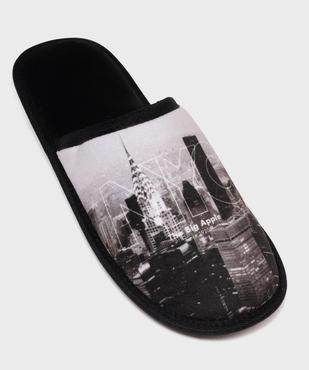 Chaussons mules en velours doux homme vue5 - GEMO 4G HOMME - GEMO