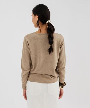 Pull ample en maille pailletée femme vue3 - GEMO(FEMME PAP) - GEMO