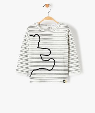 Tee-shirt bébé garçon à rayures – Lulu Castagnette vue1 - LULUCASTAGNETTE - GEMO