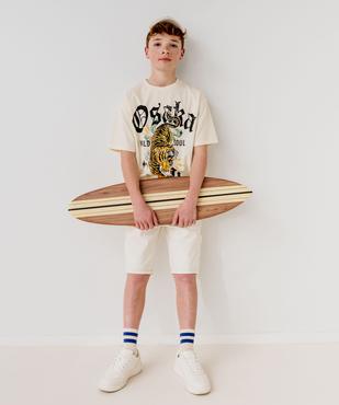 Bermuda skater avec taille ajustable garçon vue8 - GEMO 4G GARCON - GEMO