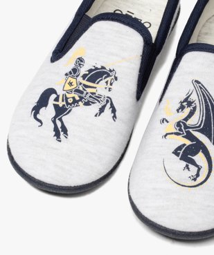 Chaussons garçon imprimés dragon et chevalier vue1 - GEMO C4G GARCON - GEMO