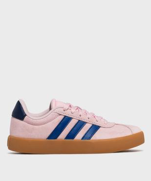 Baskets en cuir suédé VL Court 3.0 fille - Adidas vue1 - ADIDAS - GEMO