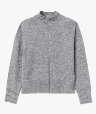 Pull col montant avec couture sur l’avant femme vue4 - GEMO(FEMME PAP) - GEMO