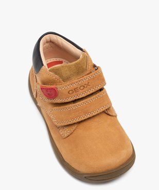 Chaussures premiers pas bébé garçon unies en suédine - Geox vue5 - GEOX - GEMO