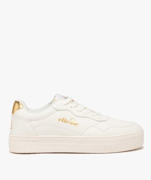 Baskets femme unies style rétro détail doré - Ellesse vue1 - ELLESSE - GEMO