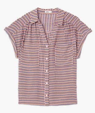 Chemise femme imprimée à manches courtes vue4 - GEMO(FEMME PAP) - GEMO