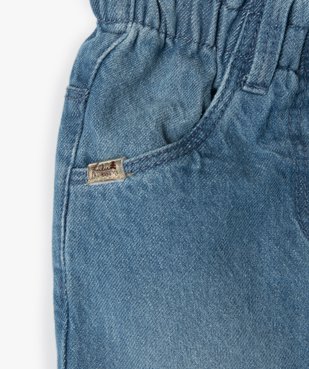 Jean bébé fille ample avec taille élastiquée - LuluCastagnette vue3 - LULUCASTAGNETTE - GEMO
