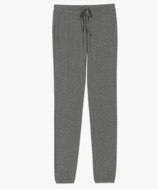 Pantalon de pyjama femme en maille fine avec bas resserré vue4 - GEMO(HOMWR FEM) - GEMO