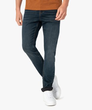 Jean homme coupe slim aspect délavé vue1 - GEMO (HOMME) - GEMO