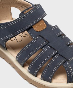 Sandales à scratch avec talon et bout fermés garçon - Buggy Shoes vue6 - BUGGY - GEMO