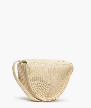 Sac fille en paille avec touche de brillance vue2 - GEMO (ACCESS) - GEMO