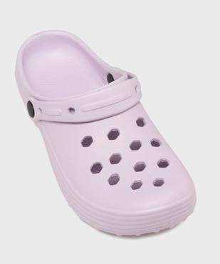 Sabots souples unis et perforés fille vue5 - GEMO (PLAGE) - GEMO