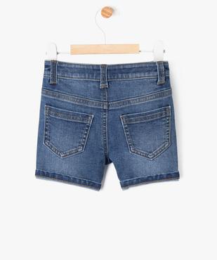 Short en jean extensible coupe slim bébé garçon vue3 - GEMO 4G BEBE - GEMO