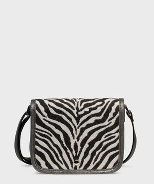 Sac besace compact imprimé zèbre femme vue1 - GEMO (ACCESS) - GEMO