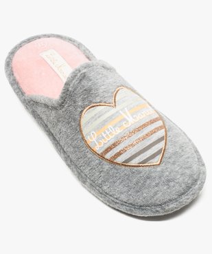 Chaussons mules motif cœur - Little Marcel vue5 - LITTLE MARCEL - GEMO